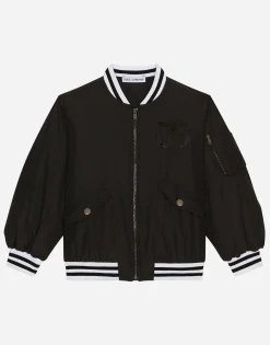 Nylon bomber jacket with DG logo