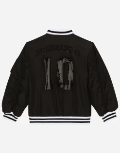 Nylon bomber jacket with DG logo