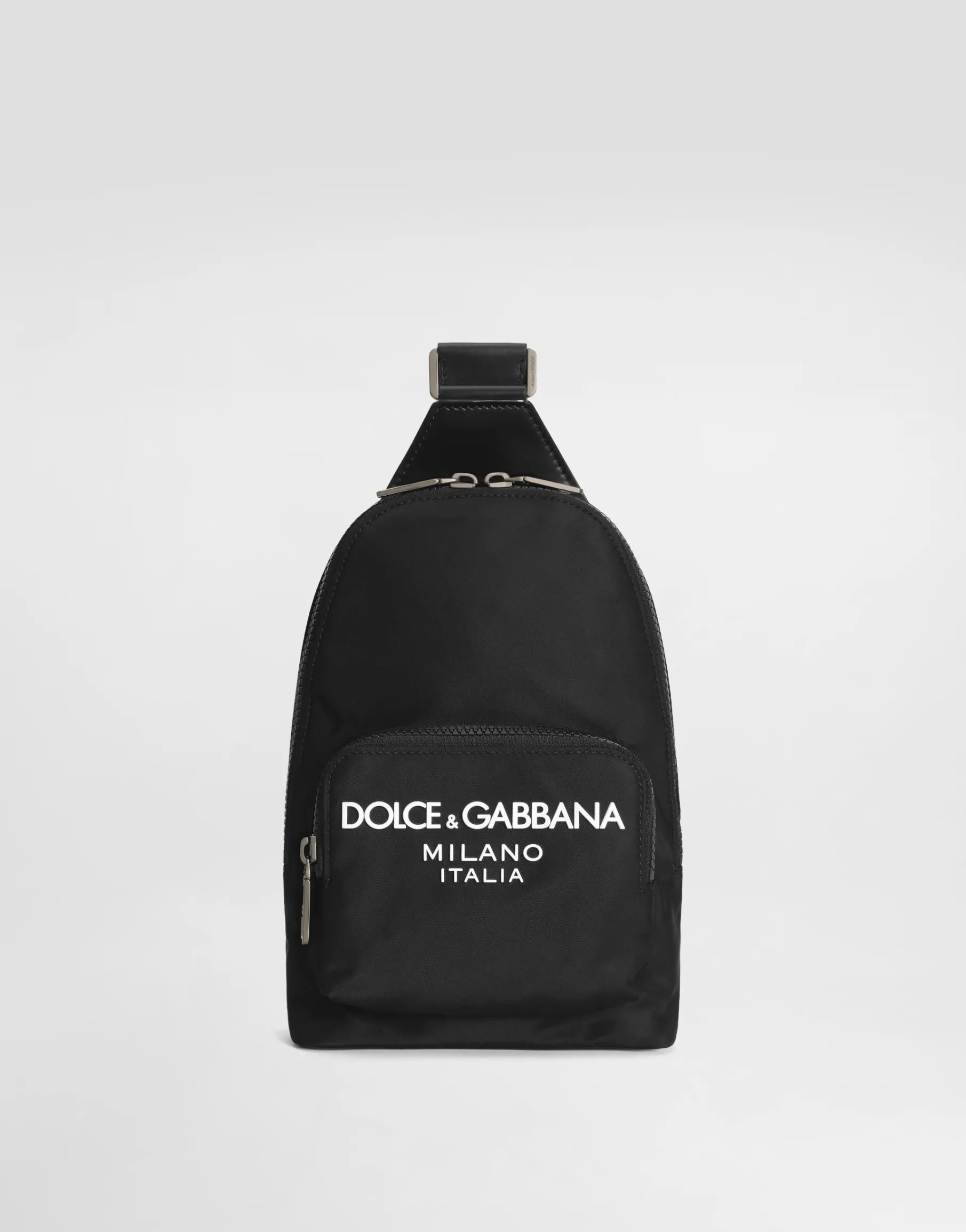 Nylon crossbody backpack