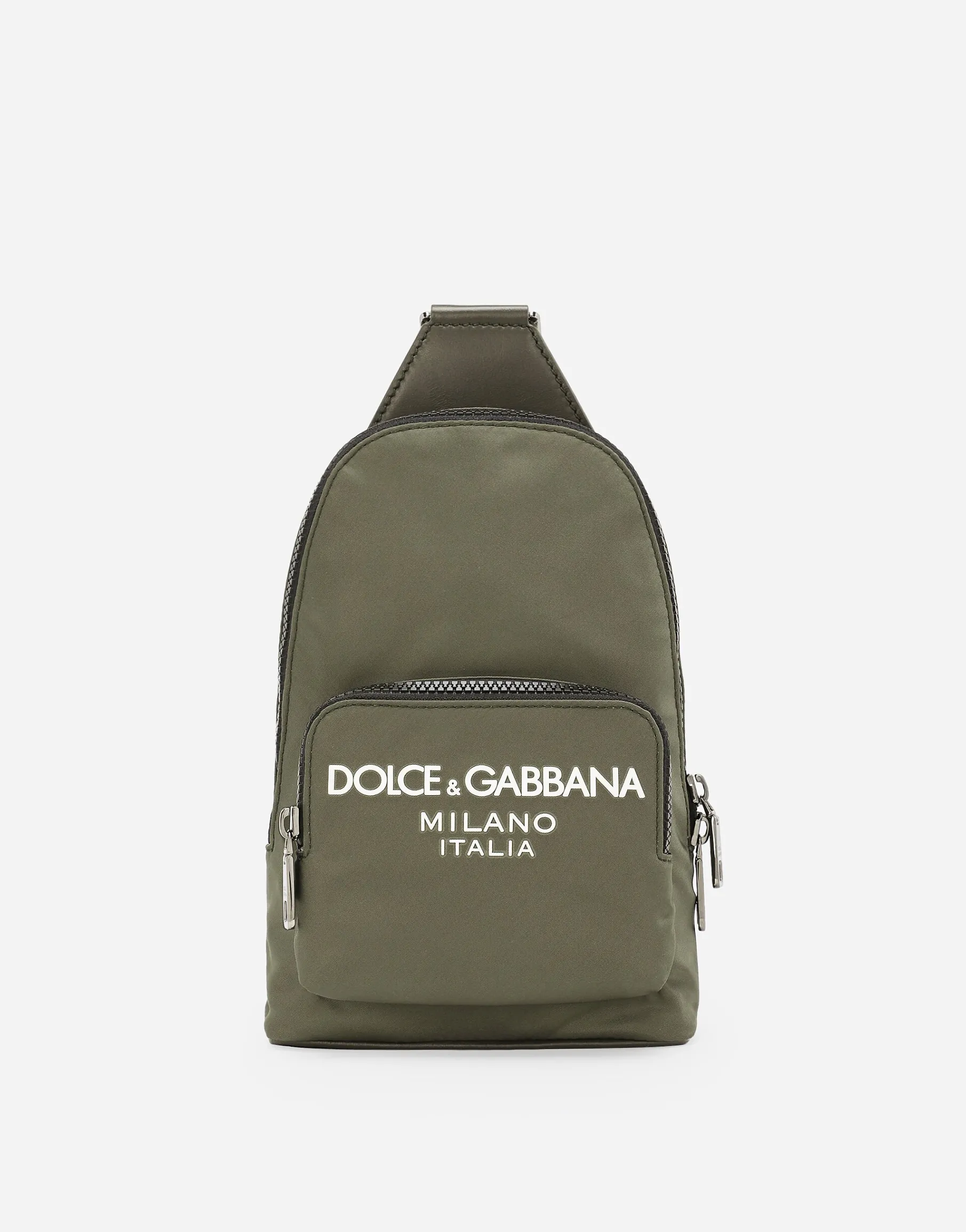 Nylon crossbody backpack