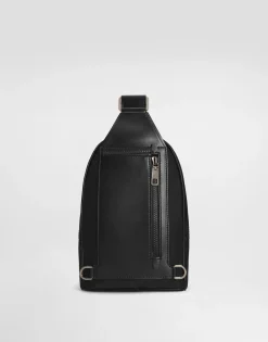 Nylon crossbody backpack