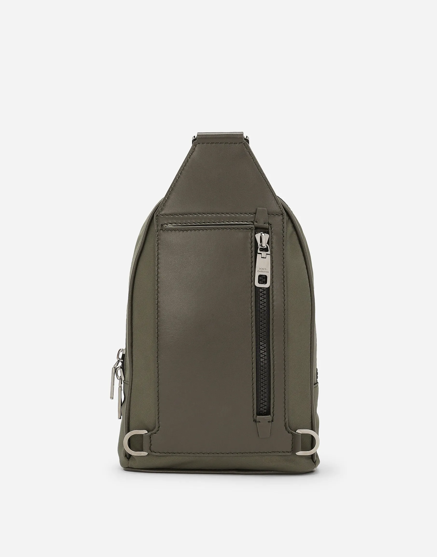 Nylon crossbody backpack