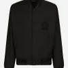 Nylon jacket with heraldic DG patch