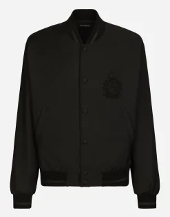Nylon jacket with heraldic DG patch