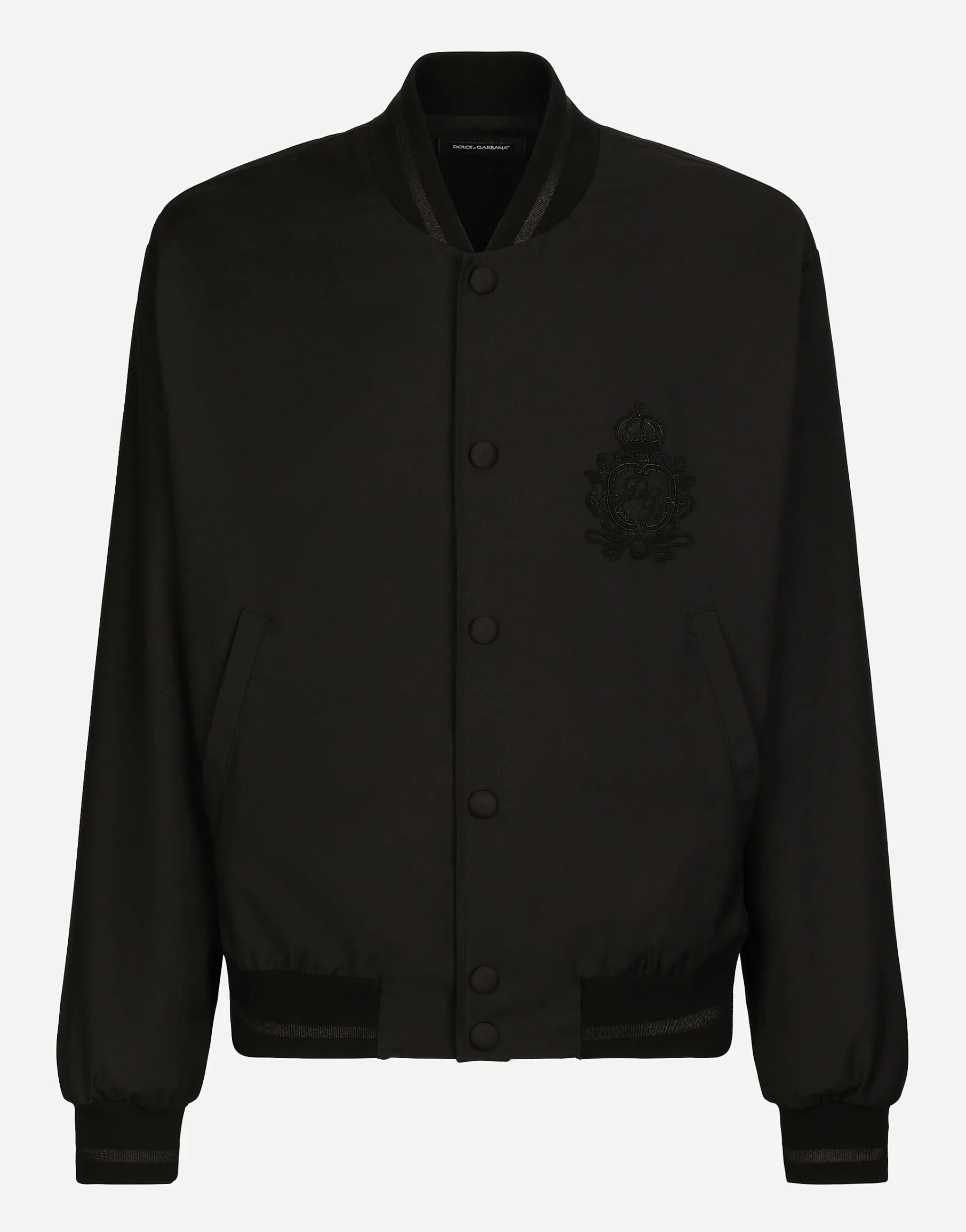 Nylon jacket with heraldic DG patch