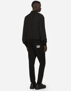 Nylon jacket with heraldic DG patch