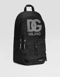 Nylon mesh backpack with DG logo
