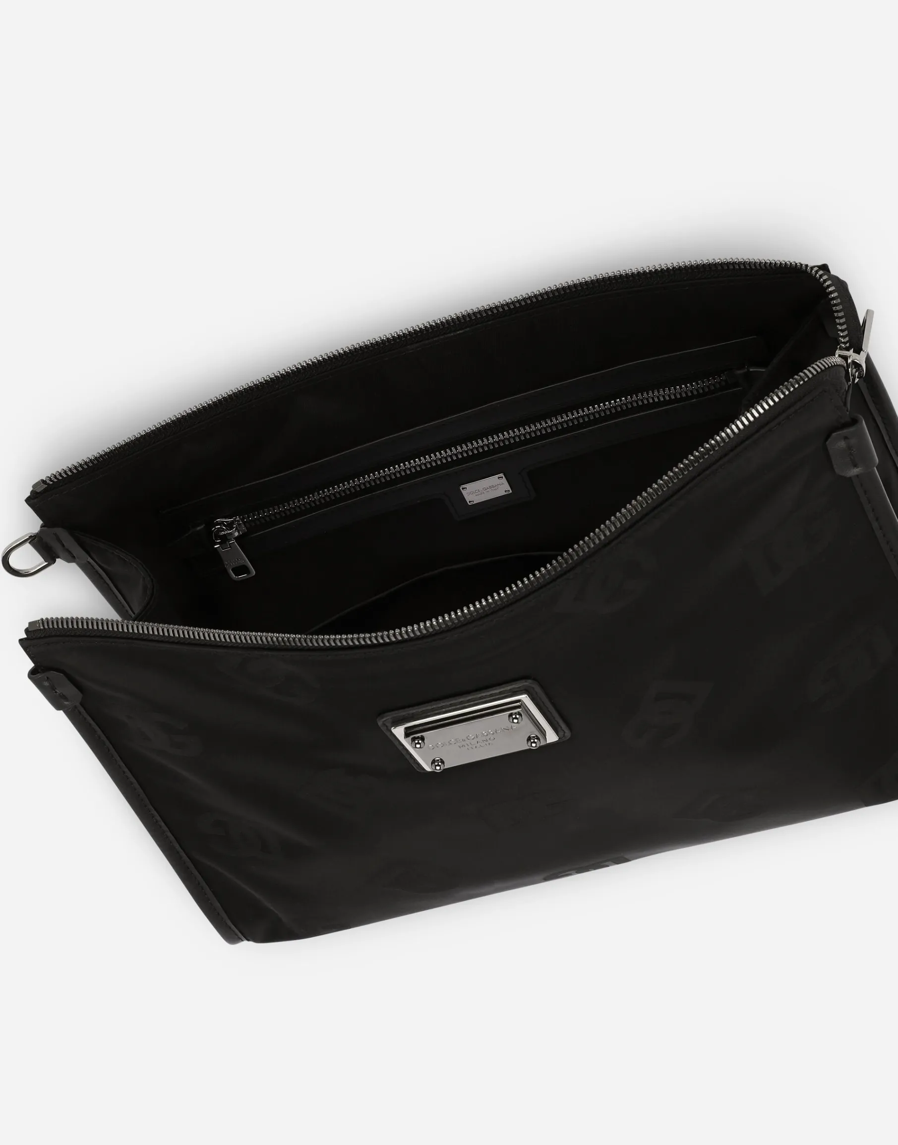 Nylon pouch with logo