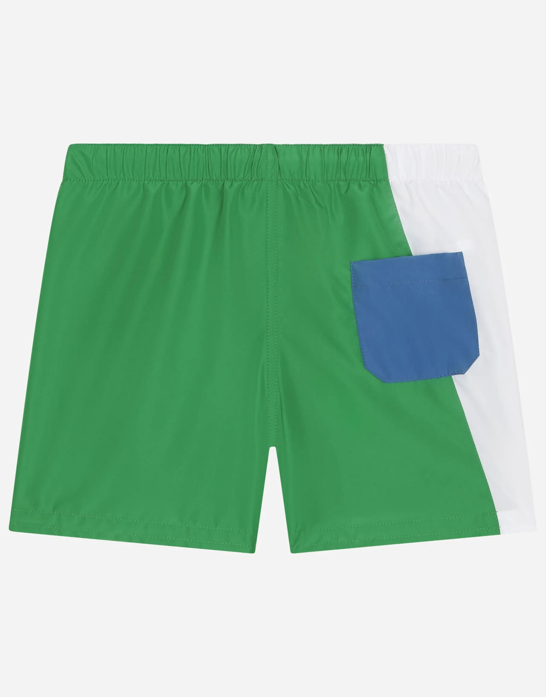 Nylon swim trunks with DG logo print
