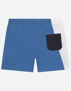 Nylon swim trunks with DG logo print