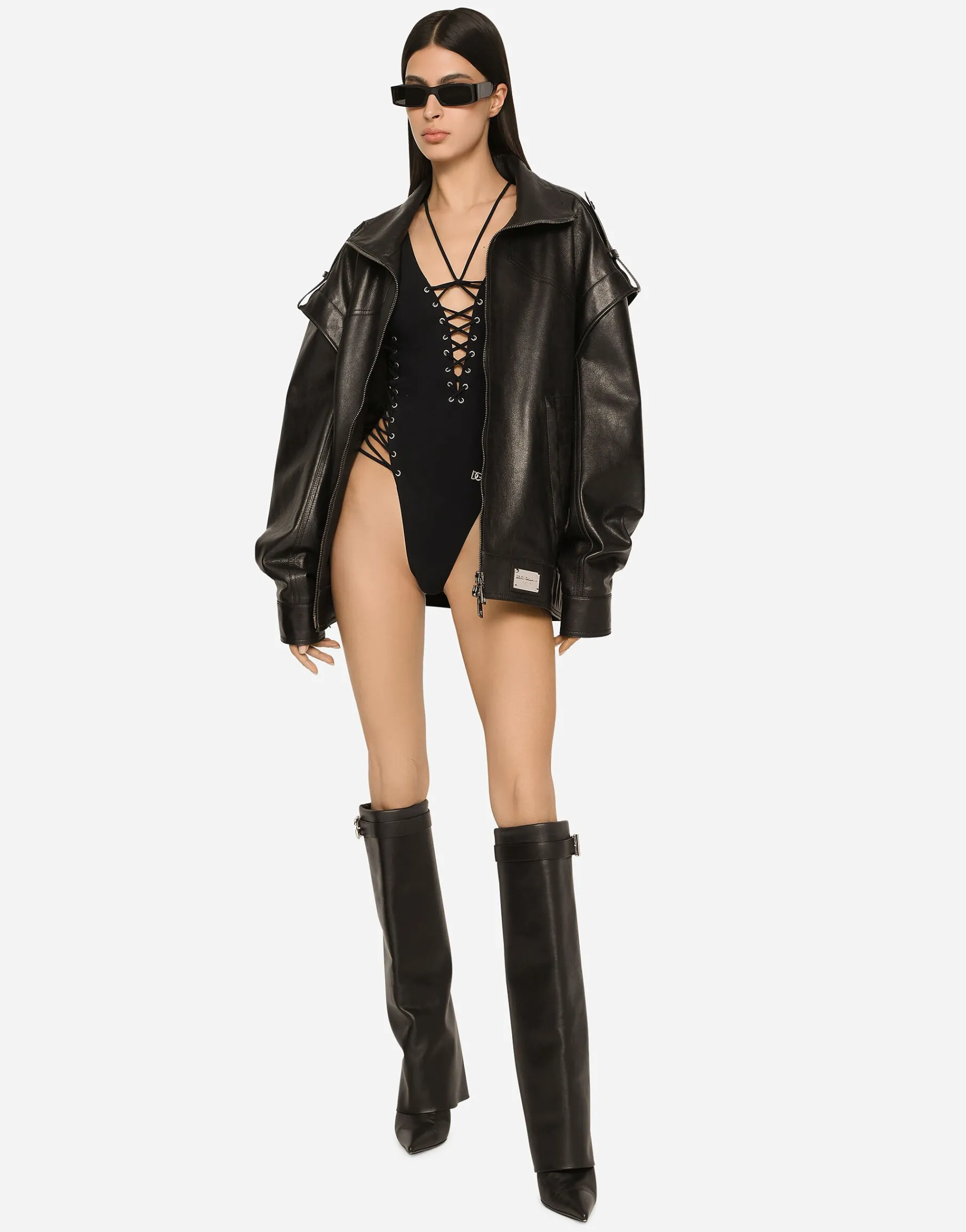 Oversize bullskin jacket
