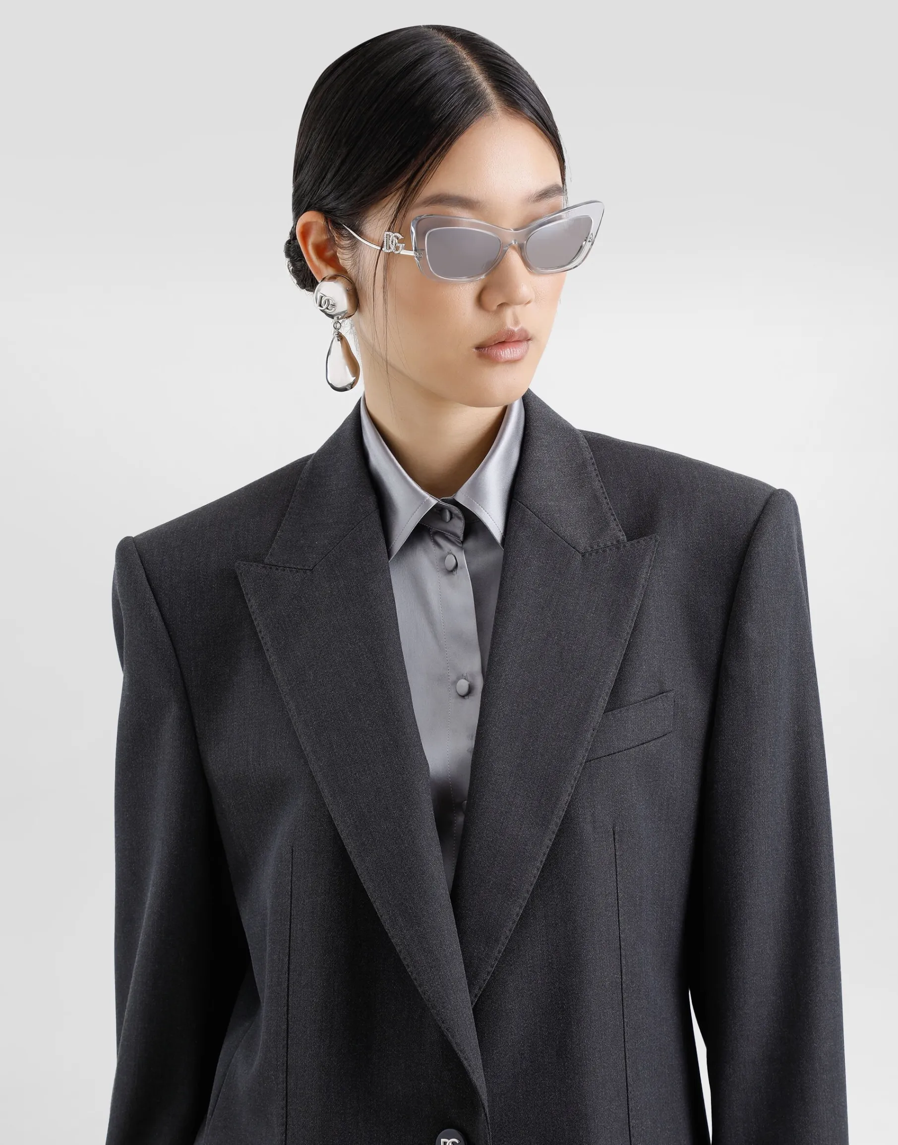 Oversize woolen jacket