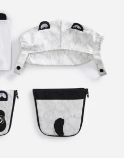 Panda cover for baby carrier