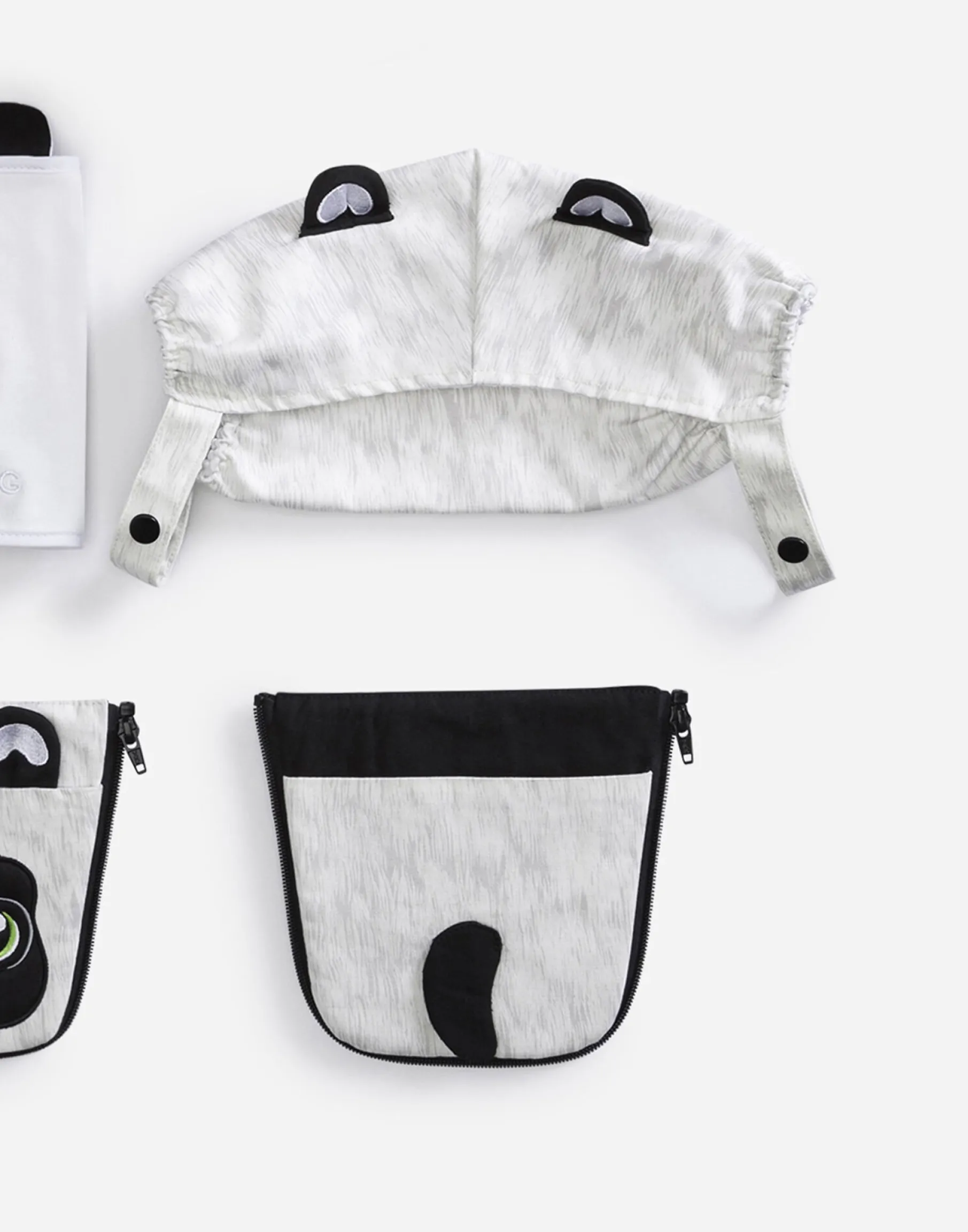 Panda cover for baby carrier