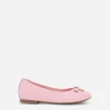Patent leather ballet flats with metal DG logo