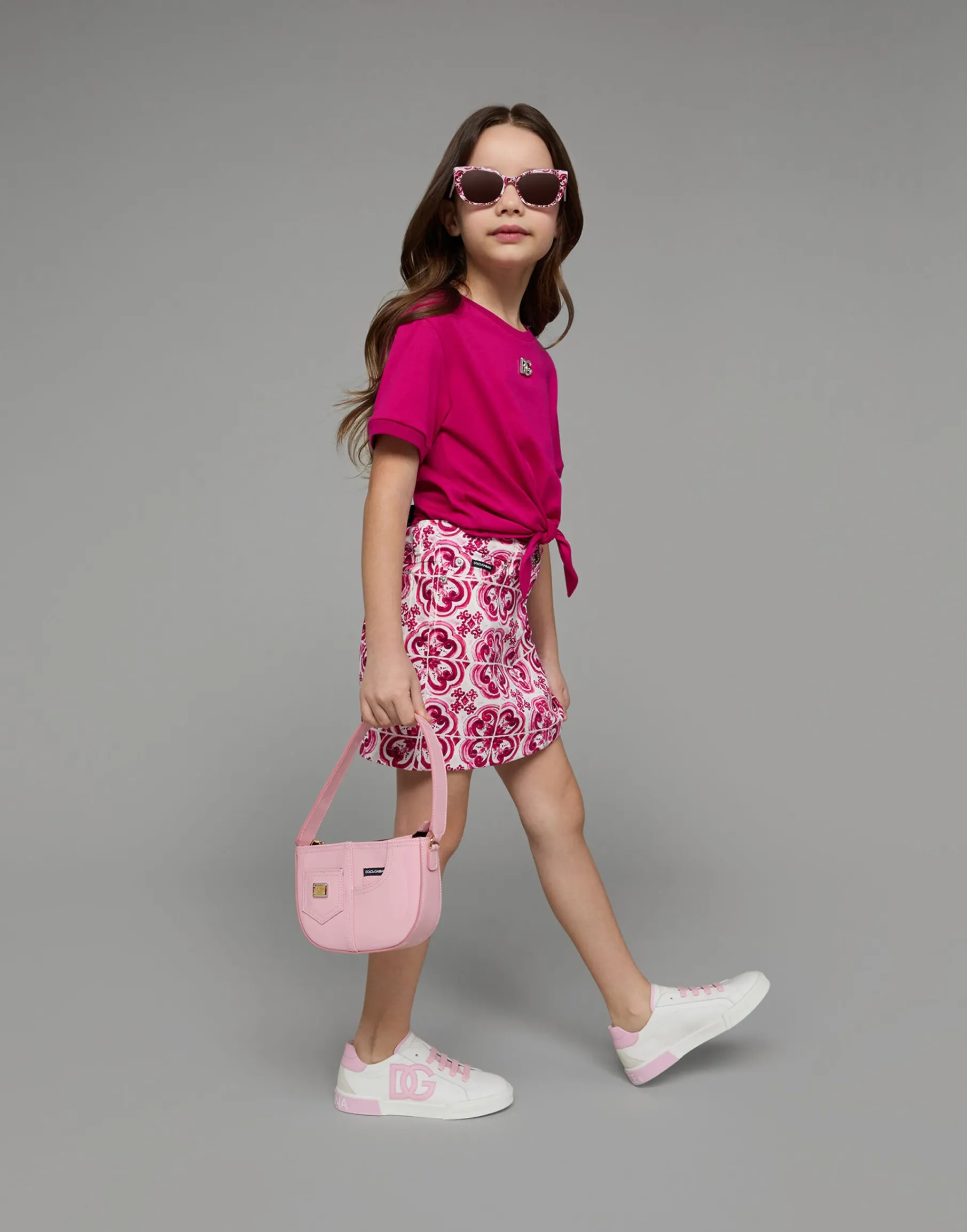Patent leather DG Girlie shoulder bag