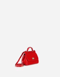 Patent leather mini Sicily bag