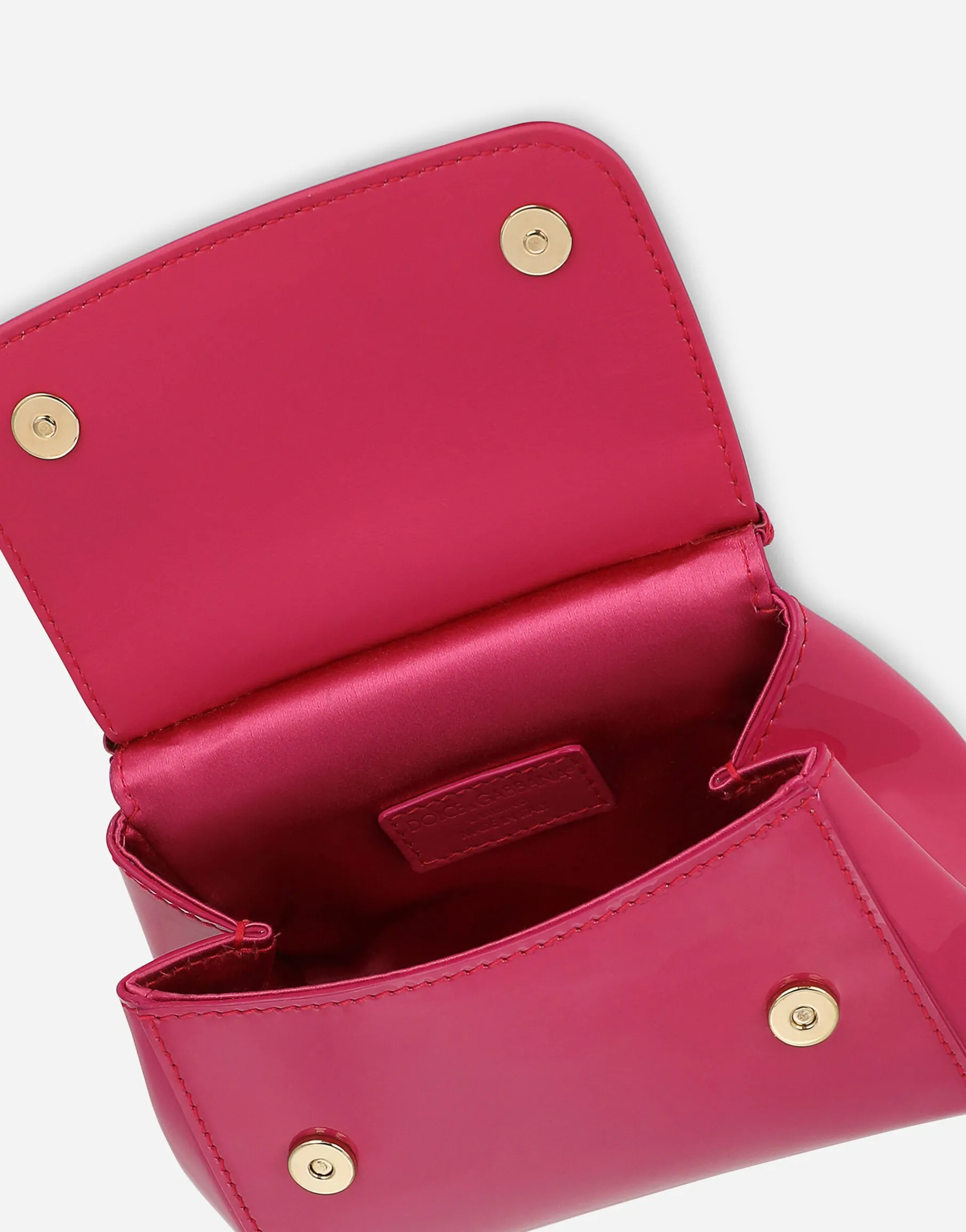 Patent leather mini Sicily bag