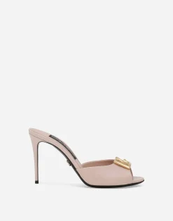 Patent leather mules