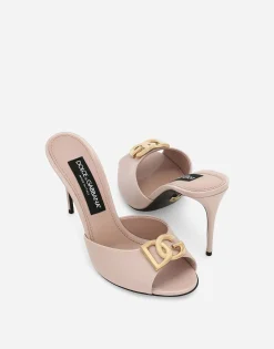Patent leather mules