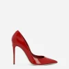 Patent leather pumps