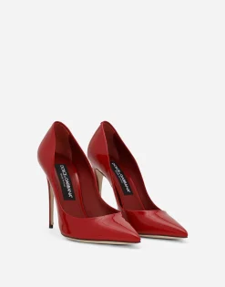 Patent leather pumps