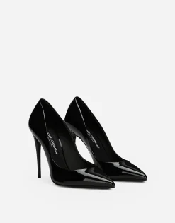 Patent leather pumps