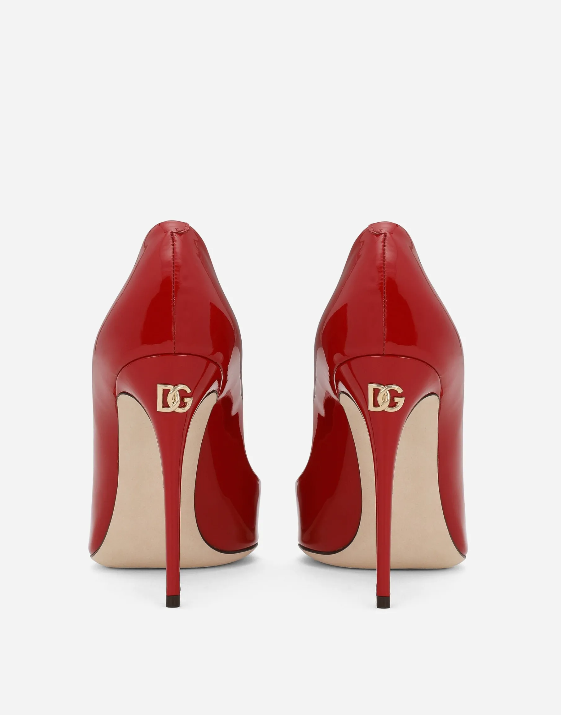 Patent leather pumps