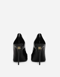 Patent leather pumps