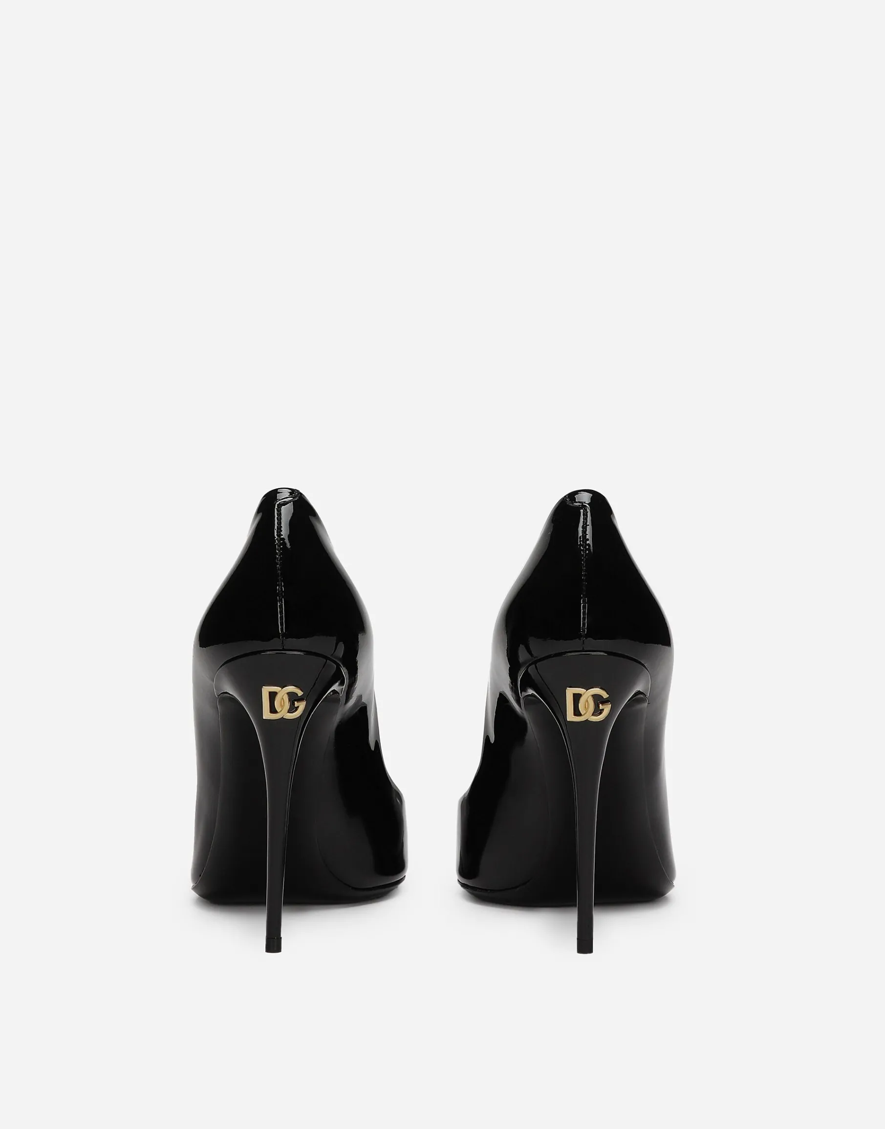 Patent leather pumps