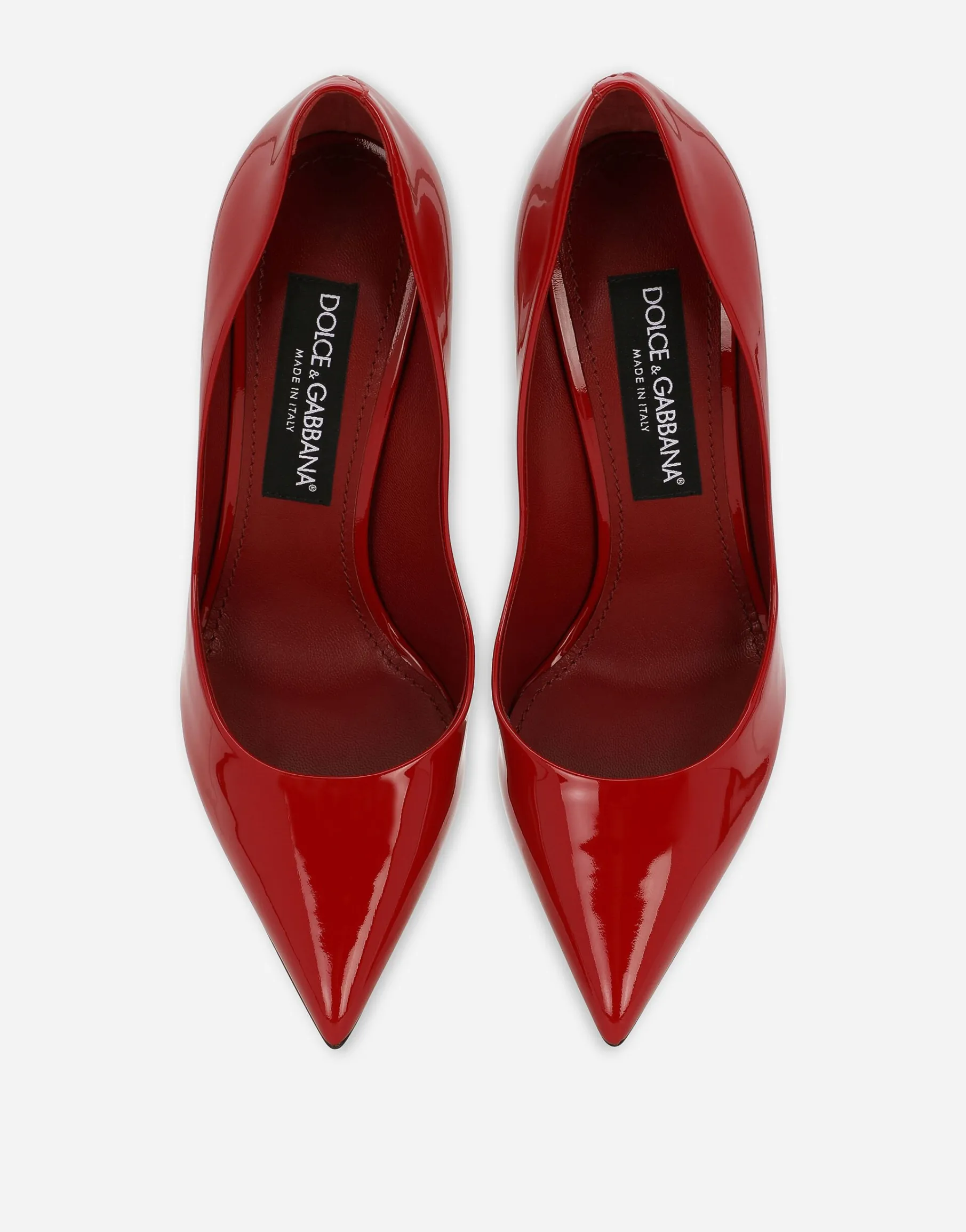 Patent leather pumps