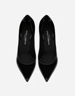 Patent leather pumps