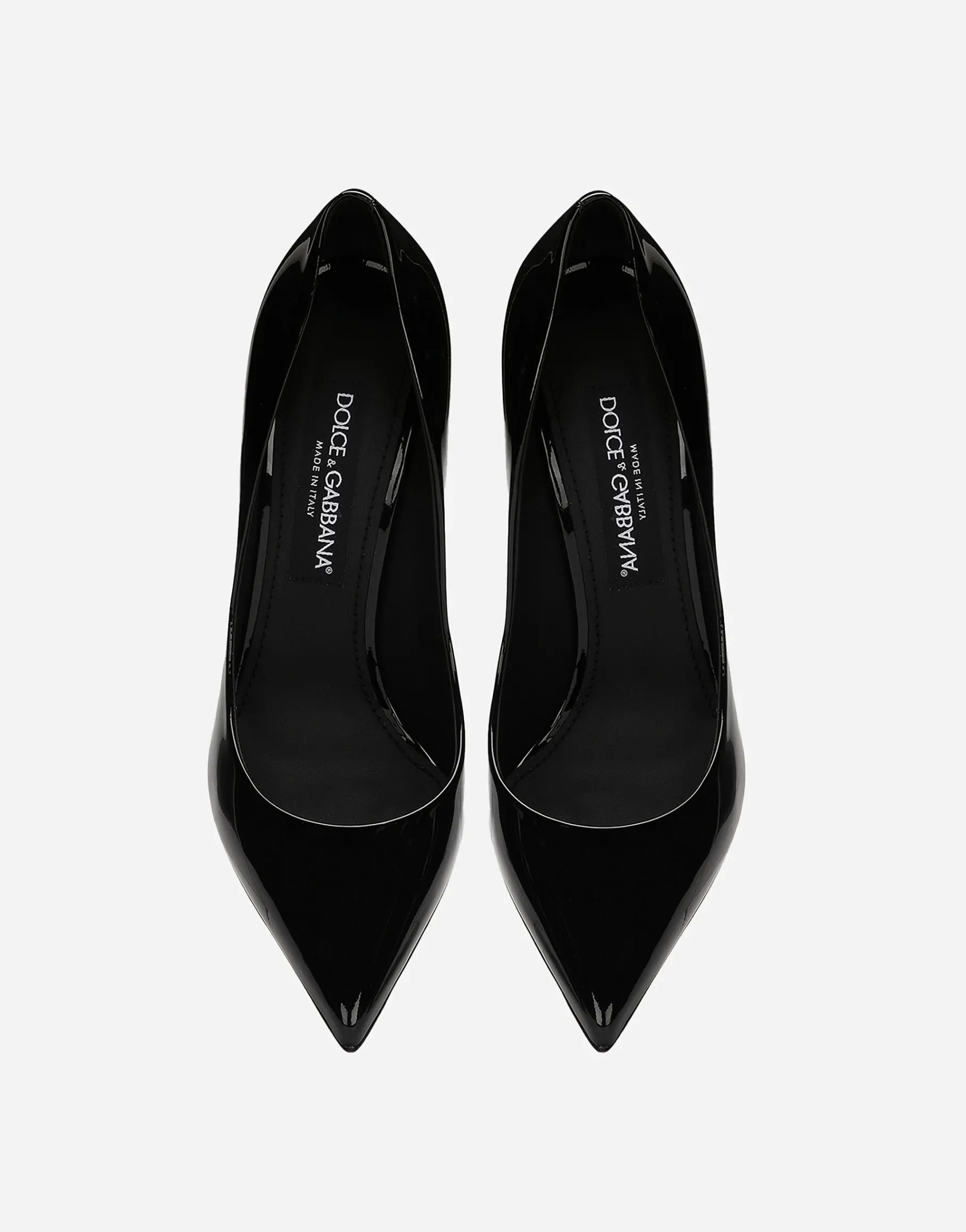 Patent leather pumps
