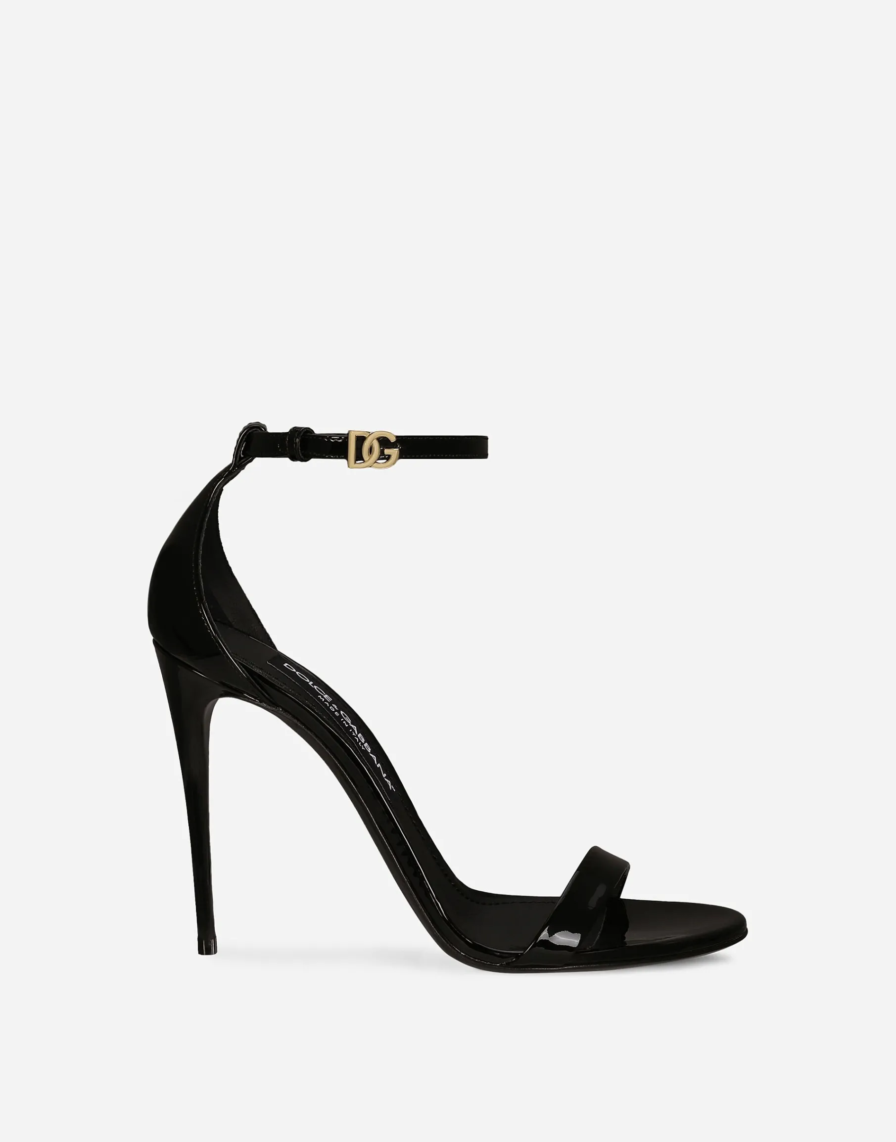 Patent leather sandals