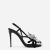 Patent leather sandals