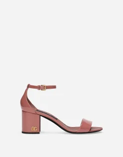 Patent leather sandals