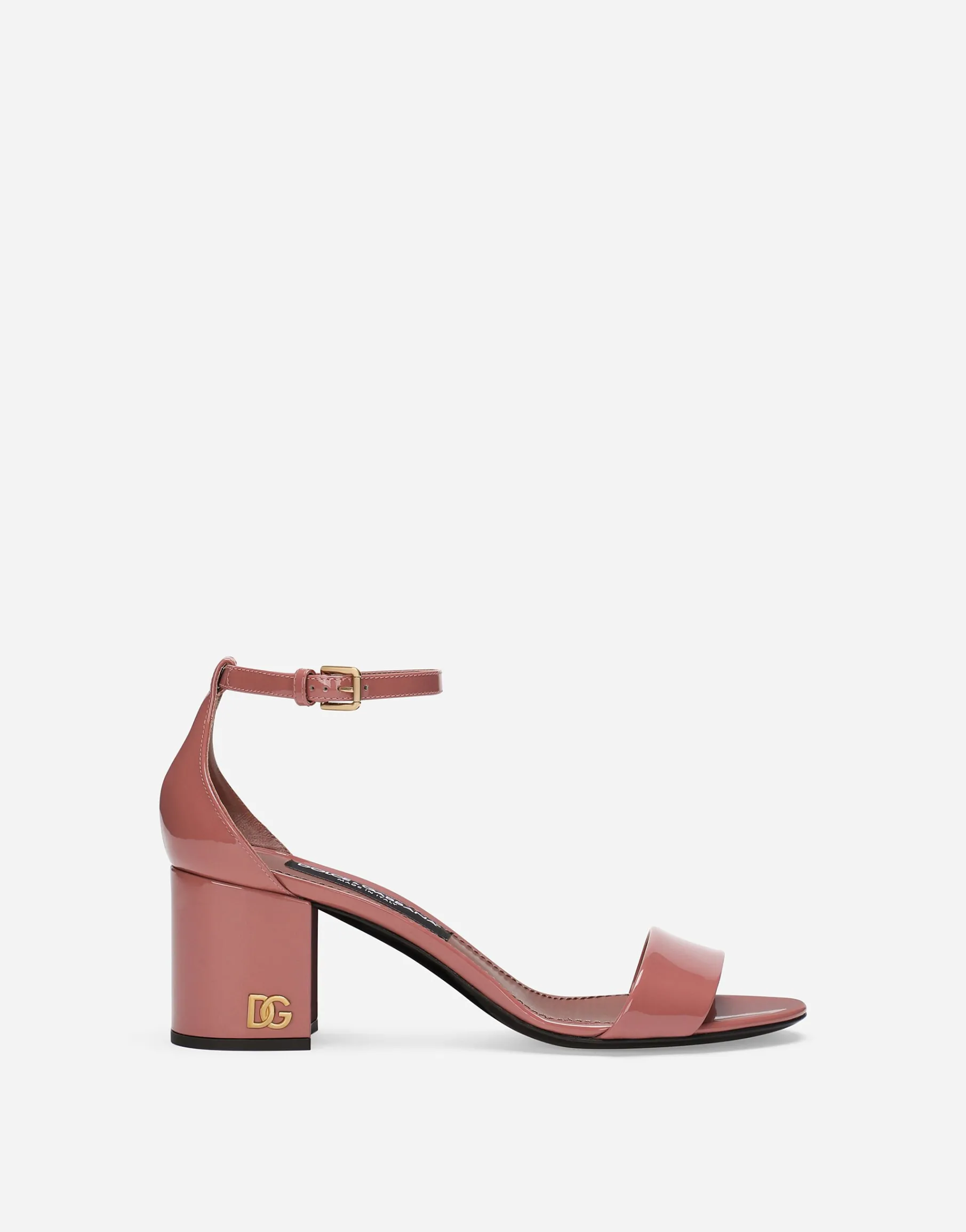 Patent leather sandals