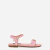 Patent leather sandals