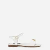 Patent leather sandals
