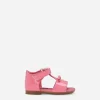Patent leather sandals