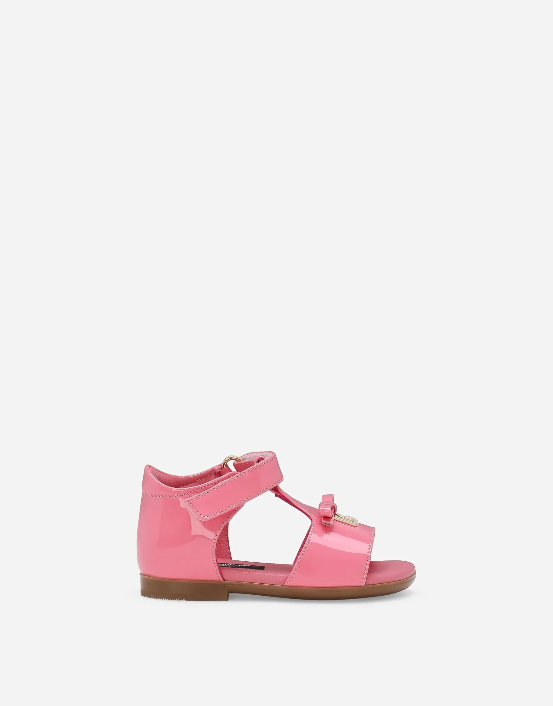 Patent leather sandals