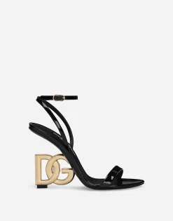 Patent leather sandals