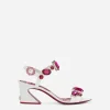 Patent leather sandals