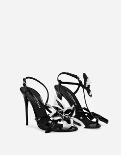 Patent leather sandals