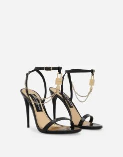 Patent leather sandals