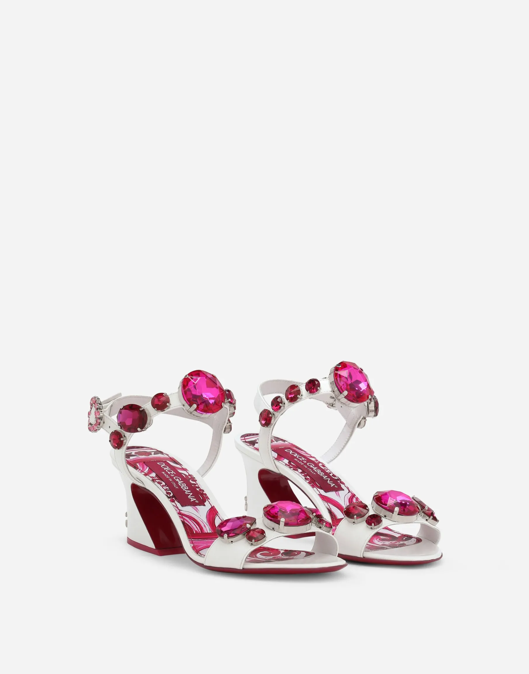 Patent leather sandals