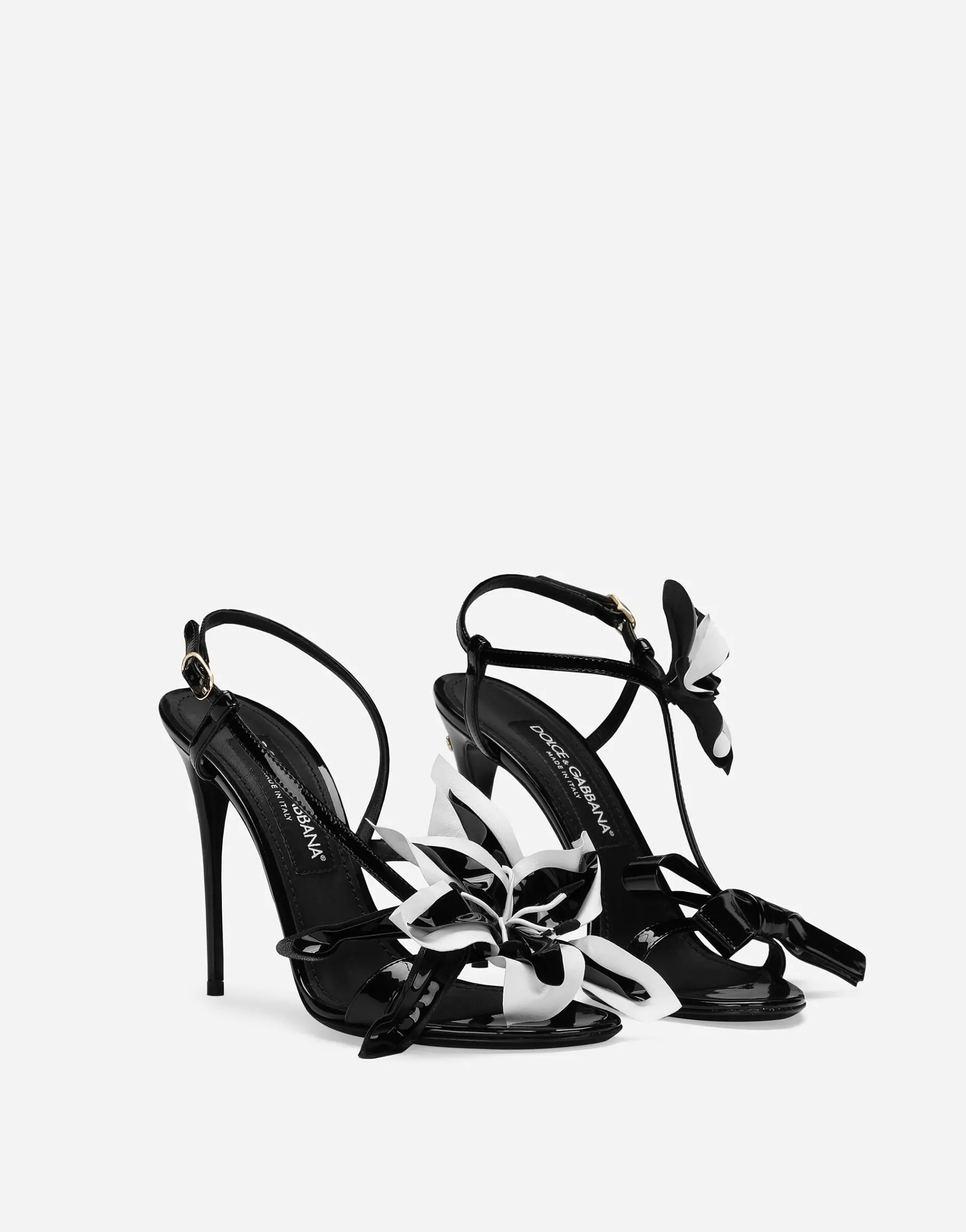 Patent leather sandals