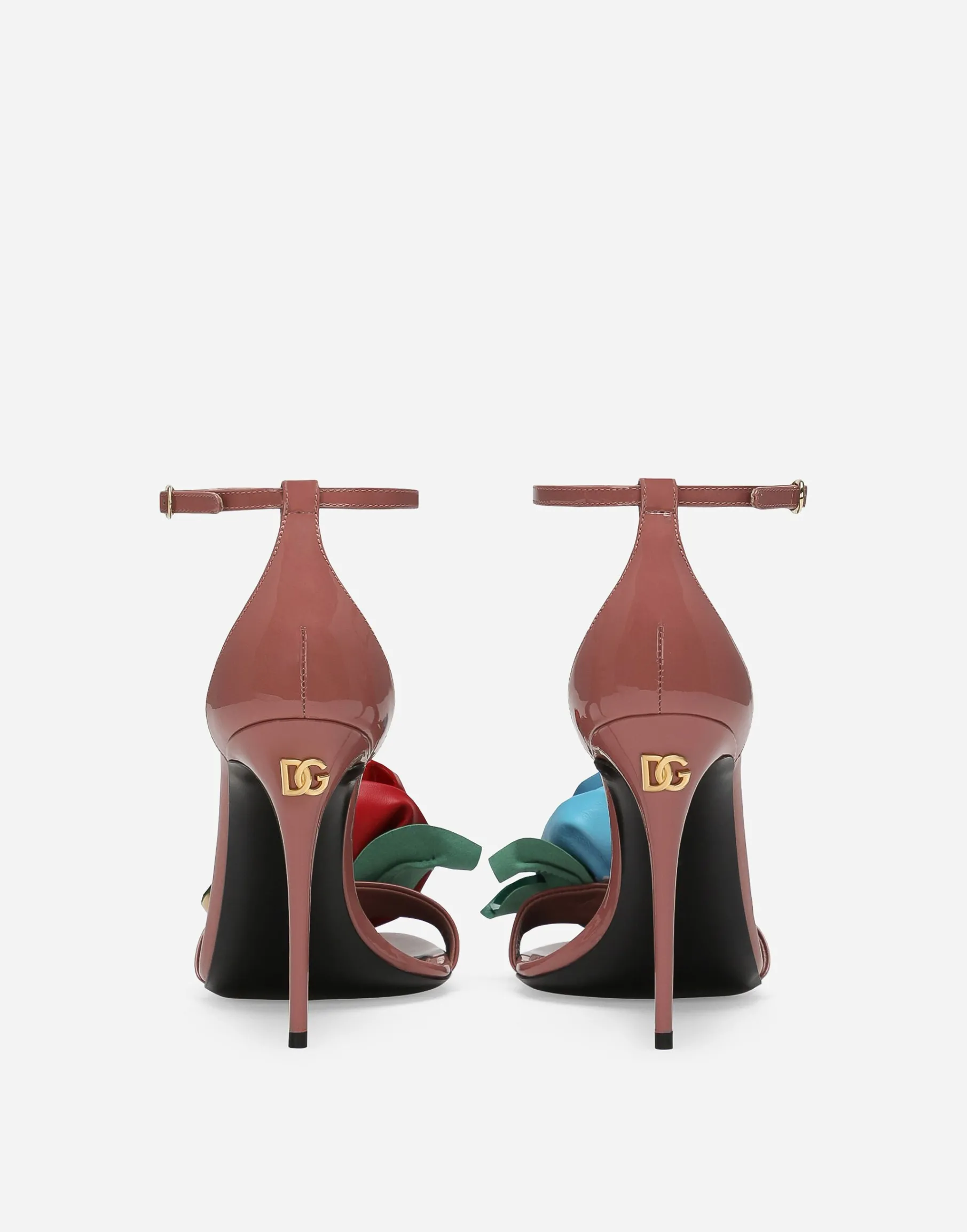 Patent leather sandals