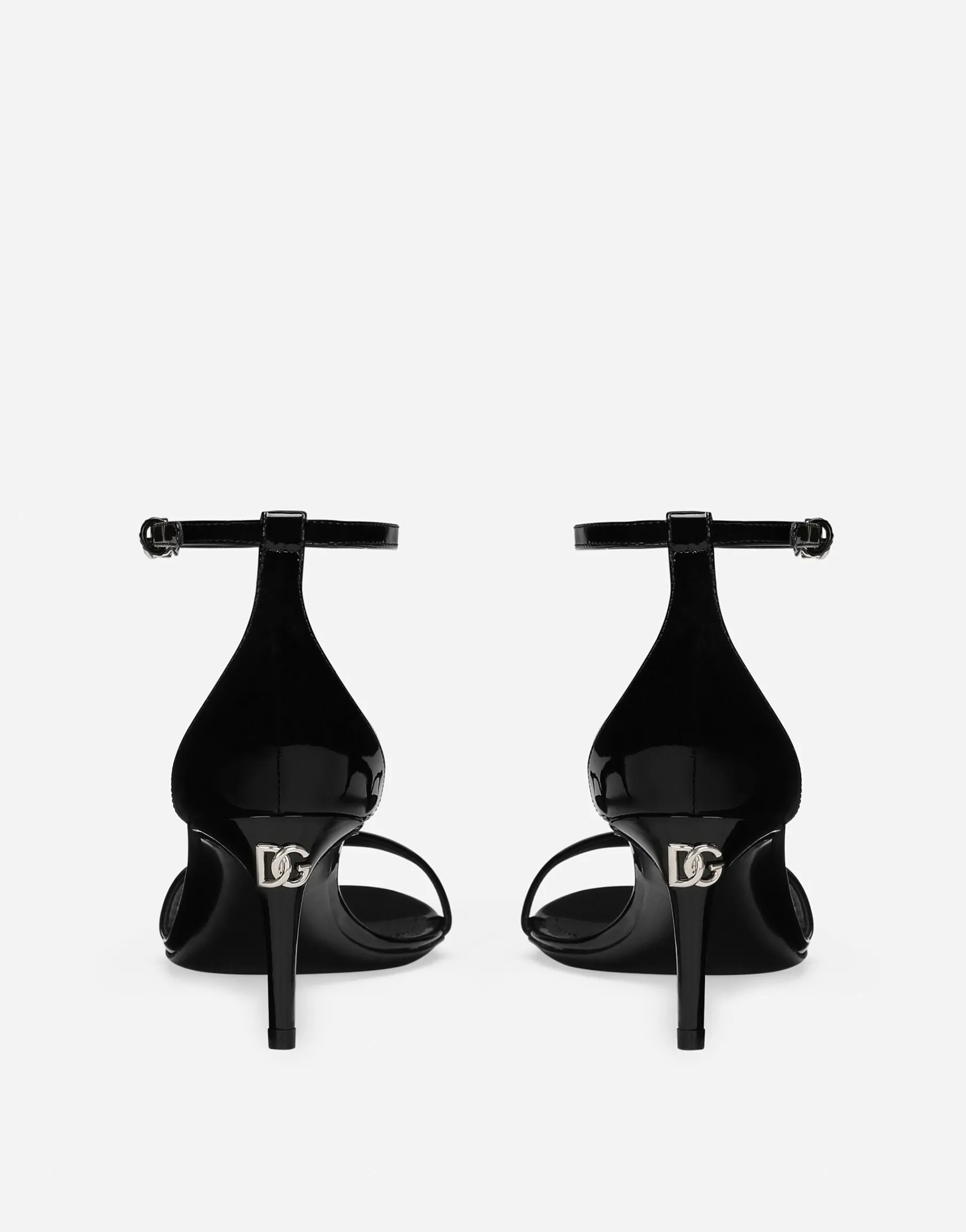 Patent leather sandals