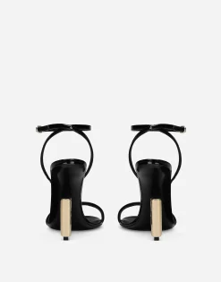Patent leather sandals